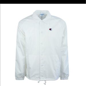 champion coach jacket white